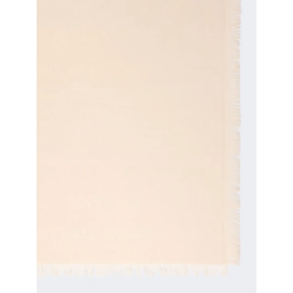 Max Mara Lama Houndstooth Jacquard Shawl in Beige | Scarves | Luxury Shoes 