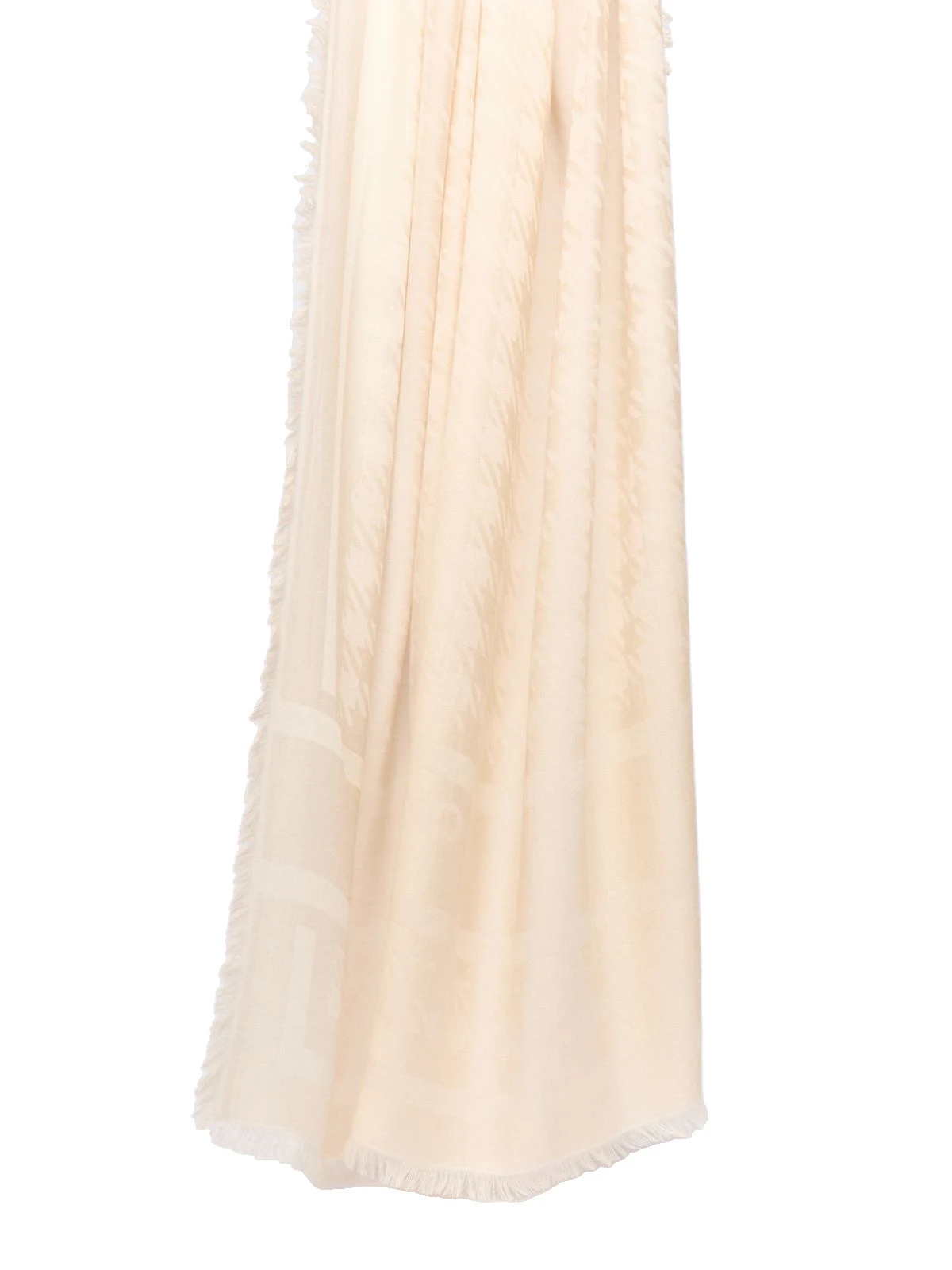 Max Mara Lama Houndstooth Jacquard Shawl in Beige Max Mara Lama Houndstooth Jacquard Shawl in Beige | Scarves | Luxury Shoes
