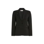Max Mara Lamine Single-Breasted Stretch Wool Blazer in Black | Blazers | Luxury Shoes 