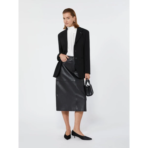 Max Mara Lampada Wool Cady Blazer in Black | Blazers | Luxury Shoes 