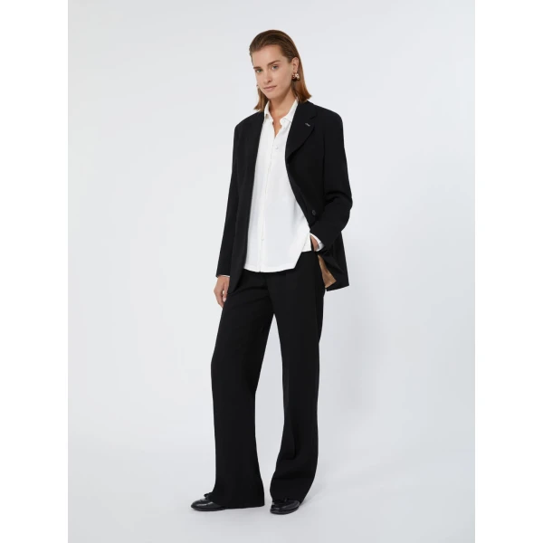 Max Mara Lampada Wool Cady Blazer in Black | Blazers | Luxury Shoes 