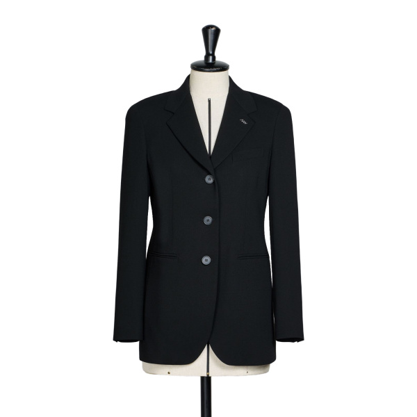 Max Mara Lampada Wool Cady Blazer in Black | Blazers | Luxury Shoes 