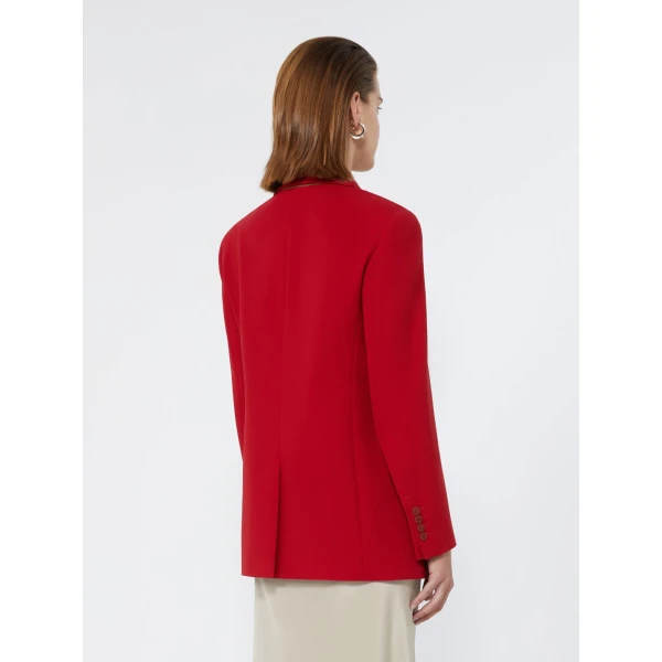 Max Mara Lampada Wool Cady Blazer in Red | Blazers | Luxury Shoes 