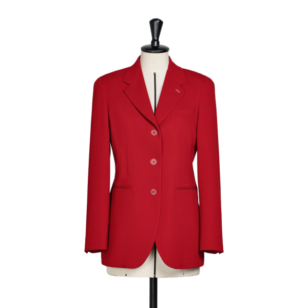 Max Mara Lampada Wool Cady Blazer in Red | Blazers | Luxury Shoes 