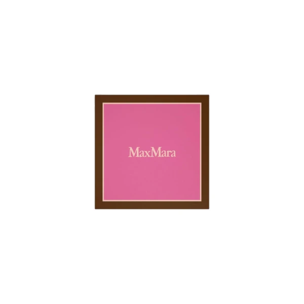 Max Mara Lampara Printed Silk Pocket Square in Antique Rose | Scarves | Luxury Shoes 