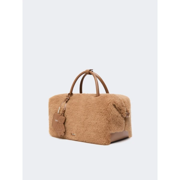Max Mara Large Camel Teddy Boston Bag in Camel | Totes & Top-Handle Bags | Luxury Shoes 