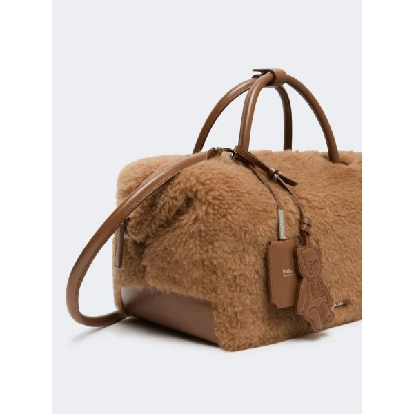 Max Mara Large Camel Teddy Boston Bag in Camel | Totes & Top-Handle Bags | Luxury Shoes 