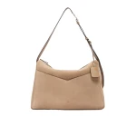 Max Mara Large Split Leather Handbag in Mud | Totes & Top-Handle Bags | Luxury Shoes 