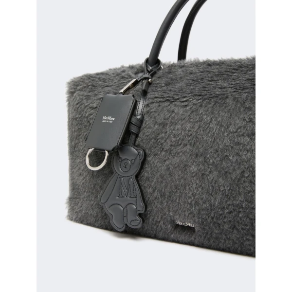 Max Mara Large Teddy Boston Bag in Medium Grey | Totes & Top-Handle Bags | Luxury Shoes 