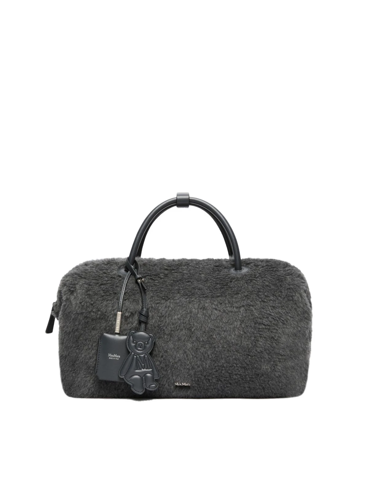 Max Mara Large Teddy Boston Bag in Medium Grey Max Mara Large Teddy Boston Bag in Medium Grey | Totes & Top-Handle Bags | Luxury Shoes