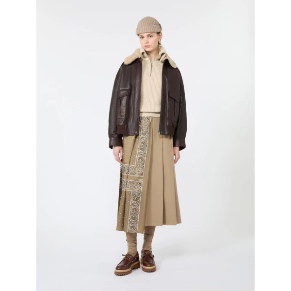 Max Mara Laser Wool Half-Zip Roll-Neck Jumper in Ice Grey | Turtlenecks | Luxury Shoes 