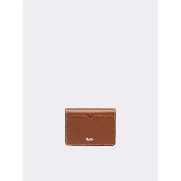 Max Mara Leather Coin Purse in Amber Brown | Wallets & Purses | Luxury Shoes 