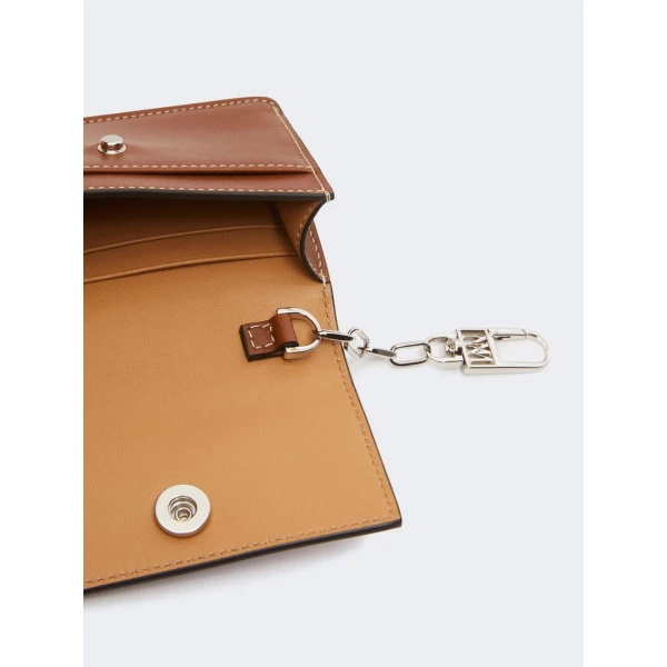 Max Mara Leather Coin Purse in Amber Brown | Wallets & Purses | Luxury Shoes 