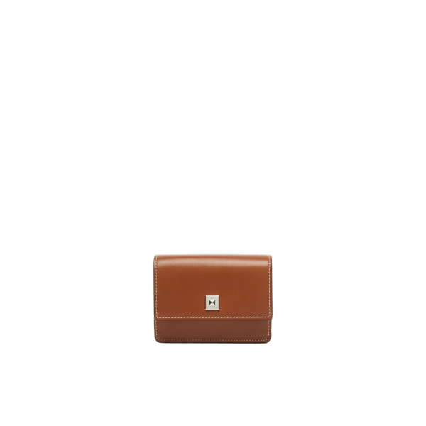 Max Mara Leather Coin Purse in Amber Brown | Wallets & Purses | Luxury Shoes 