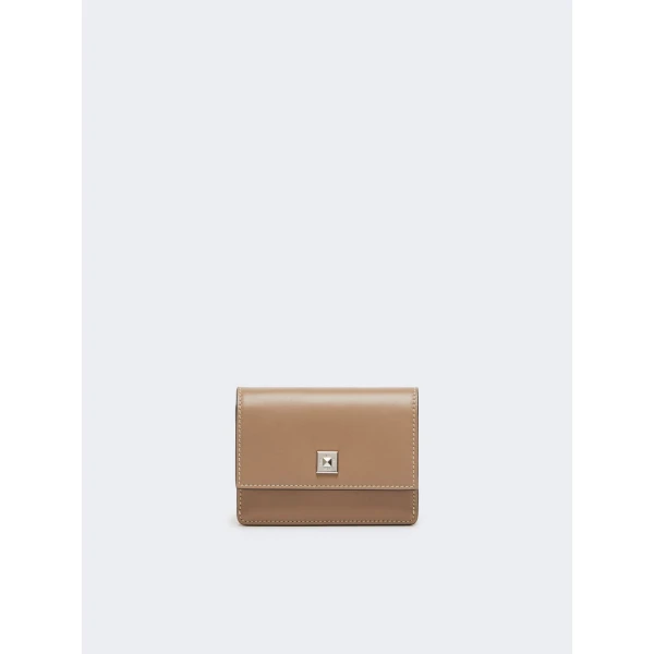 Max Mara Leather Coin Purse in Mud | Wallets & Purses | Luxury Shoes 