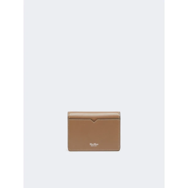 Max Mara Leather Coin Purse in Mud | Wallets & Purses | Luxury Shoes 
