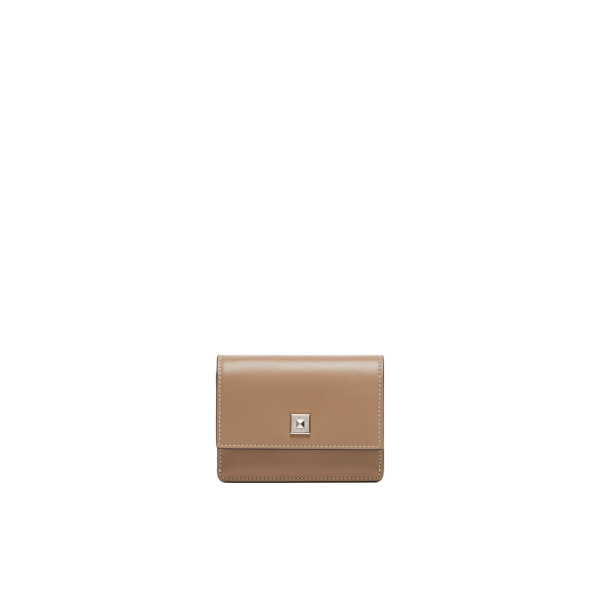Max Mara Leather Coin Purse in Mud | Wallets & Purses | Luxury Shoes 