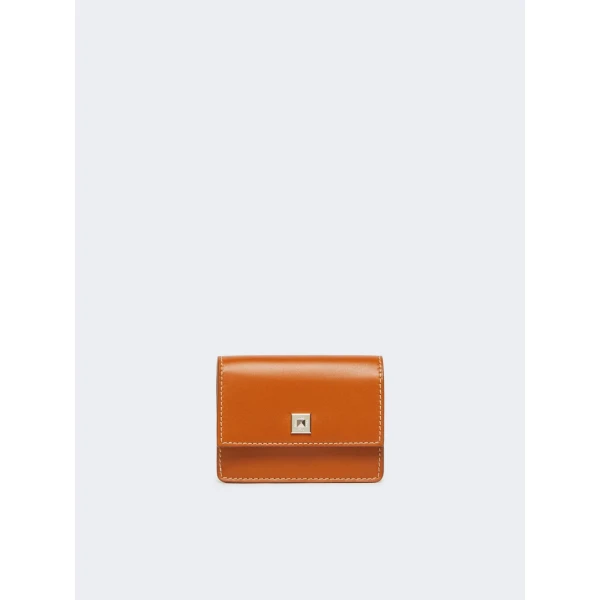 Max Mara Leather Coin Purse in Rust | Wallets & Purses | Luxury Shoes 
