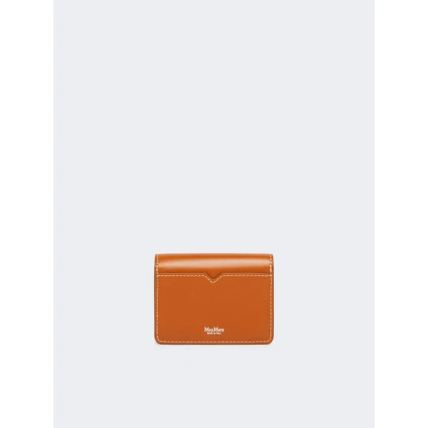 Max Mara Leather Coin Purse in Rust | Wallets & Purses | Luxury Shoes 