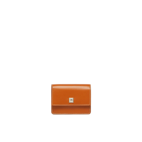 Max Mara Leather Coin Purse in Rust | Wallets & Purses | Luxury Shoes 