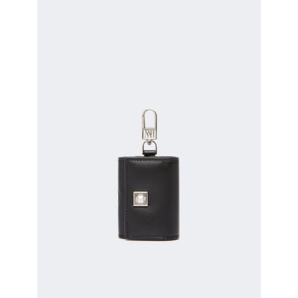 Max Mara Leather Earphone Pouch in Black | Wallets & Purses | Luxury Shoes 