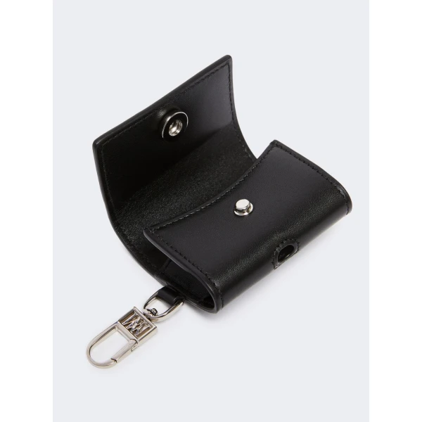 Max Mara Leather Earphone Pouch in Black | Wallets & Purses | Luxury Shoes 