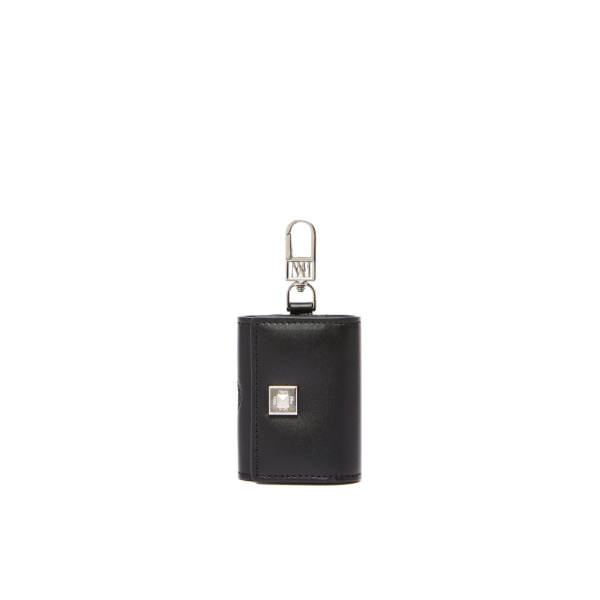 Max Mara Leather Earphone Pouch in Black | Wallets & Purses | Luxury Shoes 
