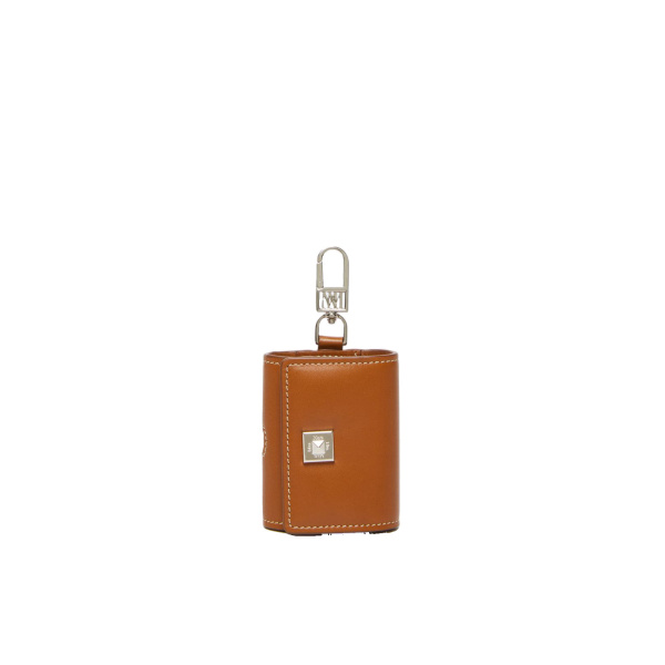 Max Mara Leather Earphone Pouch in Rust | Wallets & Purses | Luxury Shoes 