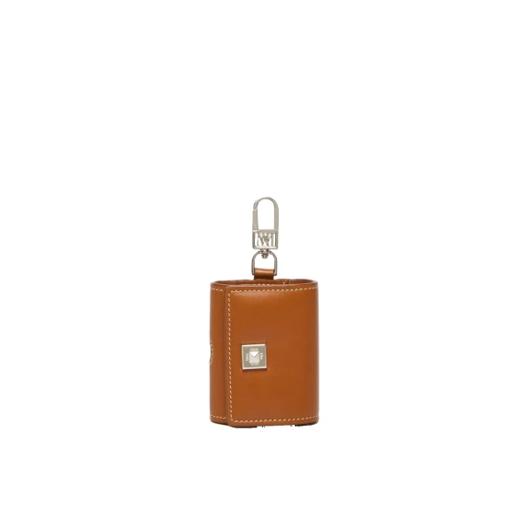 Max Mara Leather Earphone Pouch in Rust | Wallets & Purses | Luxury Shoes 