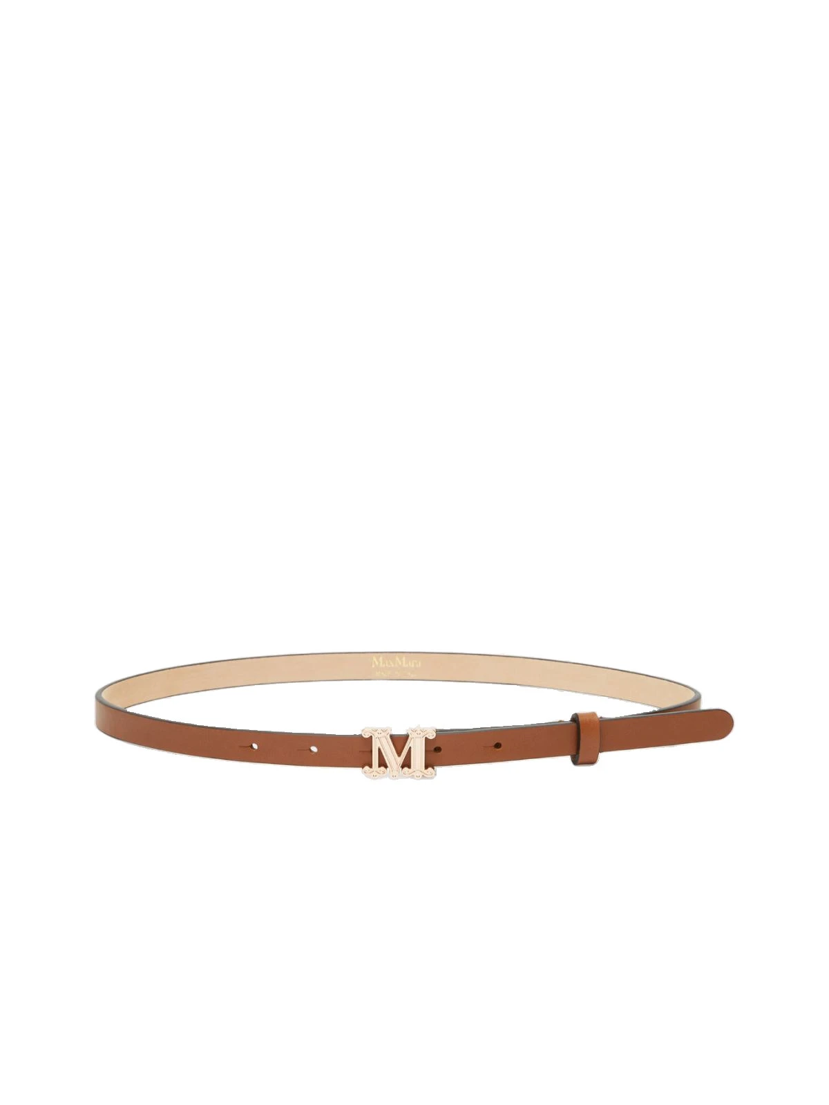 Max Mara Leather Monogram Belt in Amber Brown Max Mara Leather Monogram Belt in Amber Brown | Belts | Luxury Shoes