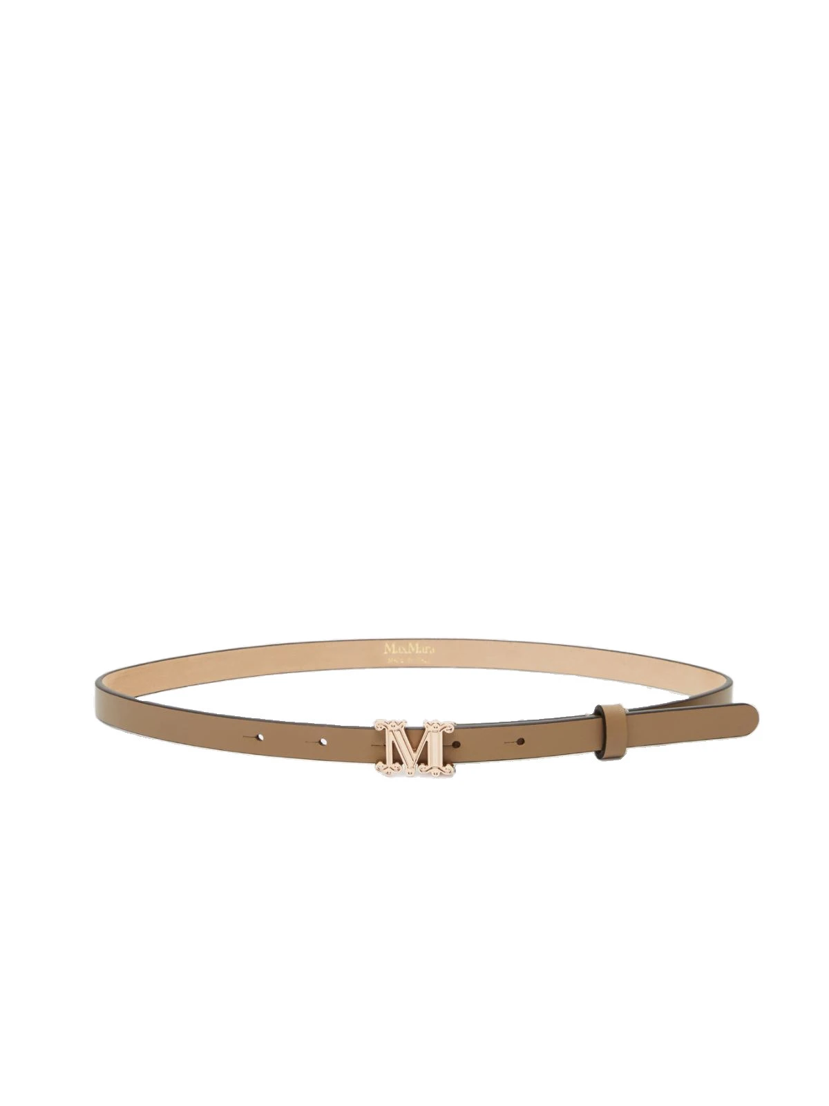 Max Mara Leather Monogram Belt in Mud Max Mara Leather Monogram Belt in Mud | Belts | Luxury Shoes