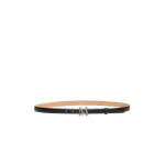 Max Mara Leather Monogram Trouser Belt in Black | Belts | Luxury Shoes 