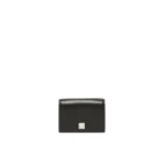 Max Mara Leather Tri-Fold Purse in Black | Wallets & Purses | Luxury Shoes 