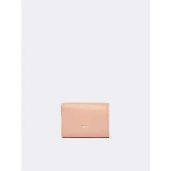 Max Mara Leather Tri-Fold Purse in Pink | Wallets & Purses | Luxury Shoes 