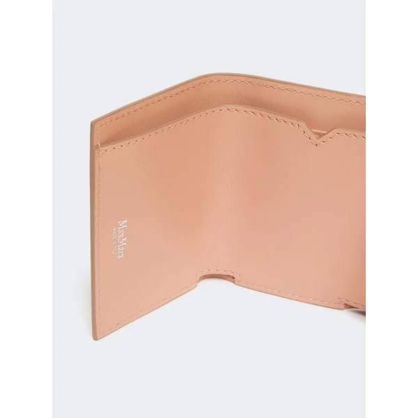Max Mara Leather Tri-Fold Purse in Pink | Wallets & Purses | Luxury Shoes 