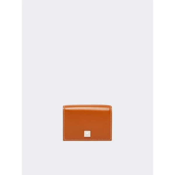Max Mara Leather Tri-Fold Purse in Rust | Wallets & Purses | Luxury Shoes 