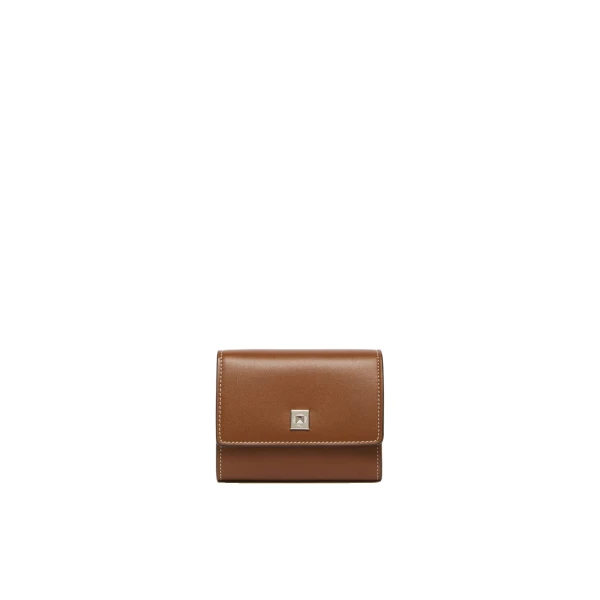 Max Mara Leather Tri-Fold Wallet in Amber Brown | Wallets & Purses | Luxury Shoes 