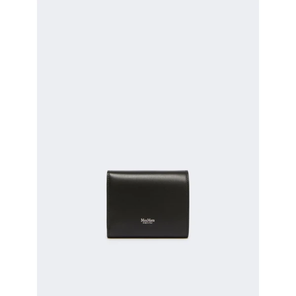 Max Mara Leather Tri-Fold Wallet in Black | Wallets & Purses | Luxury Shoes 