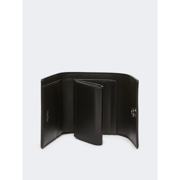 Max Mara Leather Tri-Fold Wallet in Black | Wallets & Purses | Luxury Shoes 