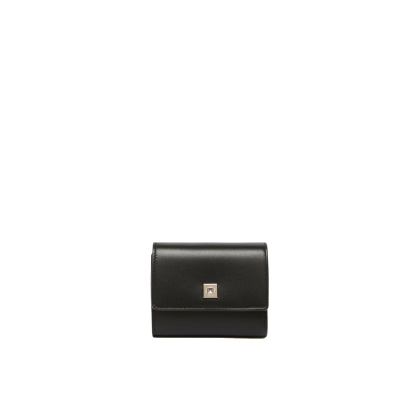 Max Mara Leather Tri-Fold Wallet in Black | Wallets & Purses | Luxury Shoes 