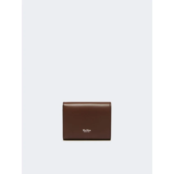 Max Mara Leather Tri-Fold Wallet in Cocoa | Wallets & Purses | Luxury Shoes 