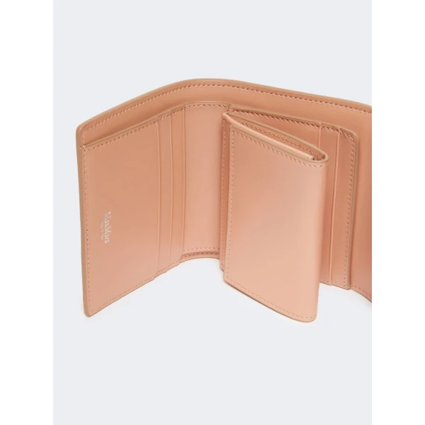 Max Mara Leather Tri-Fold Wallet in Pink | Wallets & Purses | Luxury Shoes 