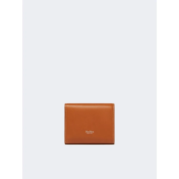 Max Mara Leather Tri-Fold Wallet in Rust | Wallets & Purses | Luxury Shoes 