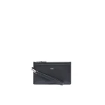 Max Mara Leather Wrist Strap Pouch in Black | Wallets & Purses | Luxury Shoes 