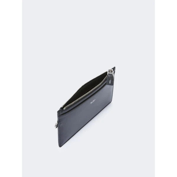Max Mara Leather Wrist Strap Pouch in Black | Wallets & Purses | Luxury Shoes 