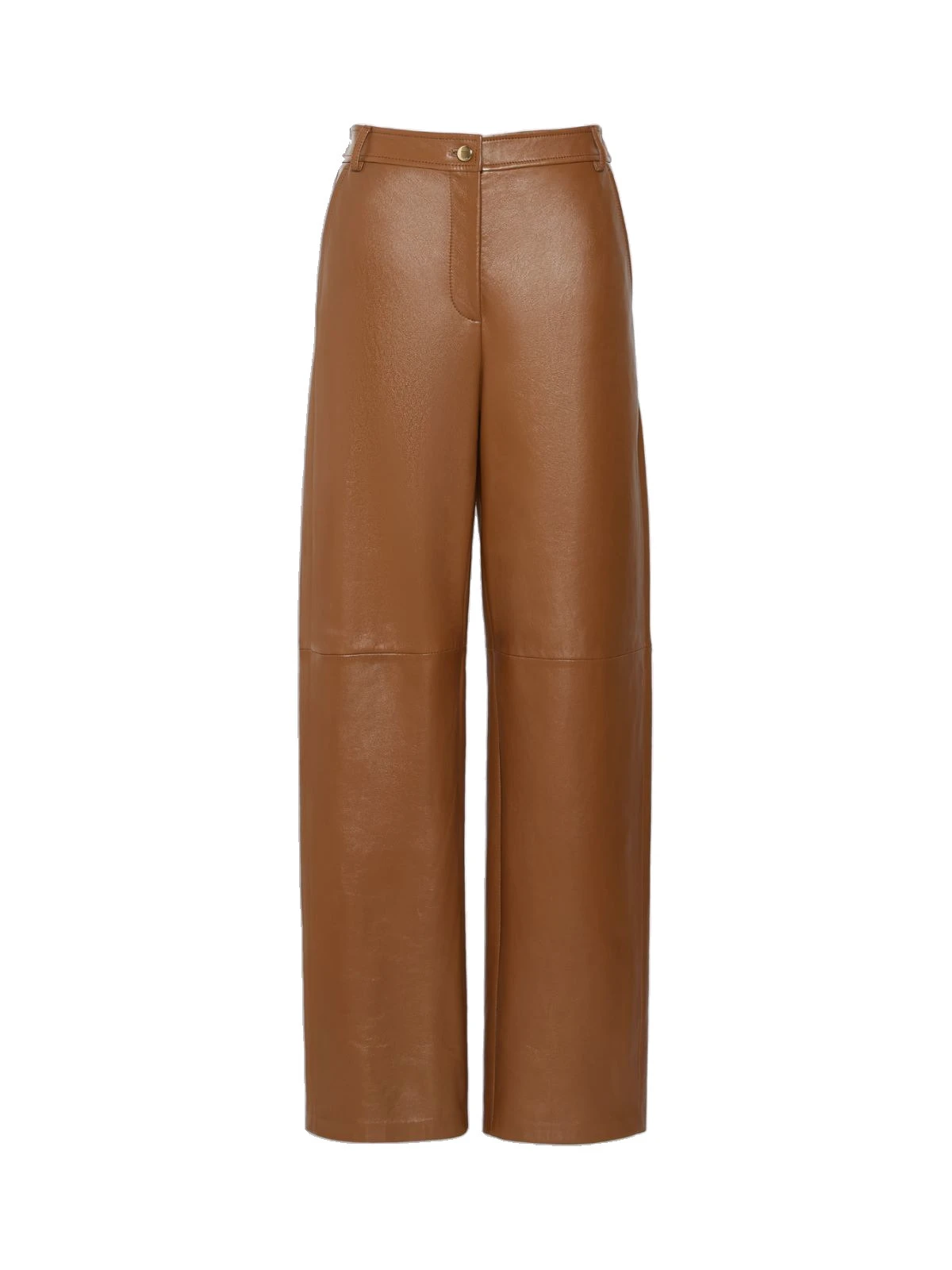 Max Mara Legno Nappa Leather Barrel-Leg Trousers in Caramel Max Mara Legno Nappa Leather Barrel-Leg Trousers in Caramel | Wide leg pants | Luxury Shoes
