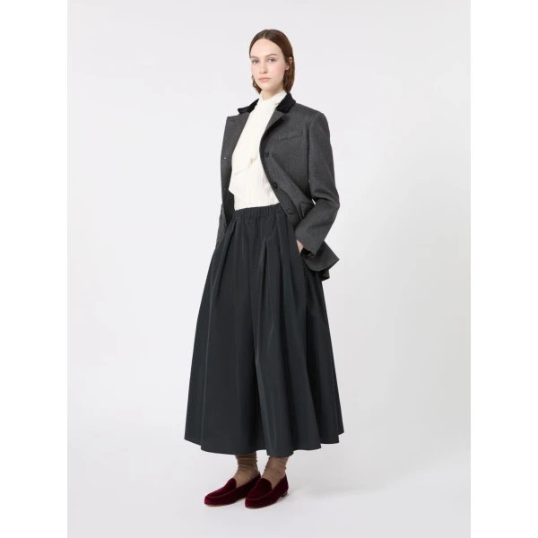 Max Mara Legume Silk Crepe de Chine Shirt in Optical White | Shirts | Luxury Shoes 