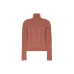 Max Mara Libero Cable-Knit Cashmere Sweater in Antique Rose | Sweaters | Luxury Shoes 