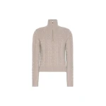 Max Mara Libero Cable-Knit Cashmere Sweater in Sand | Sweaters | Luxury Shoes 