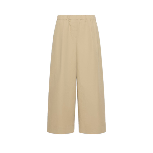 Max Mara Libero Flared Linen Gabardine Trousers in Beige | Wide leg pants | Luxury Shoes 